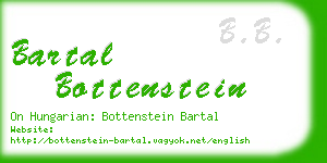 bartal bottenstein business card